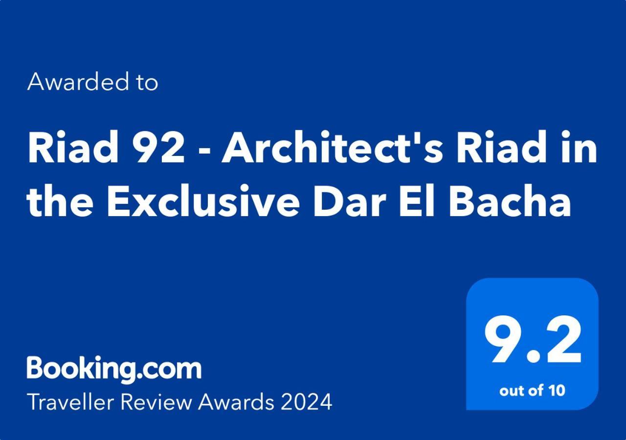 Riad 92 - Architect'S Riad In The Exclusive Dar El Bacha Marraquexe Exterior foto